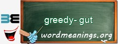 WordMeaning blackboard for greedy-gut